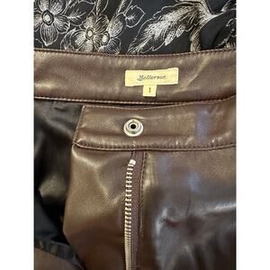 Bettrose faux leather brown skirt ladies size 1